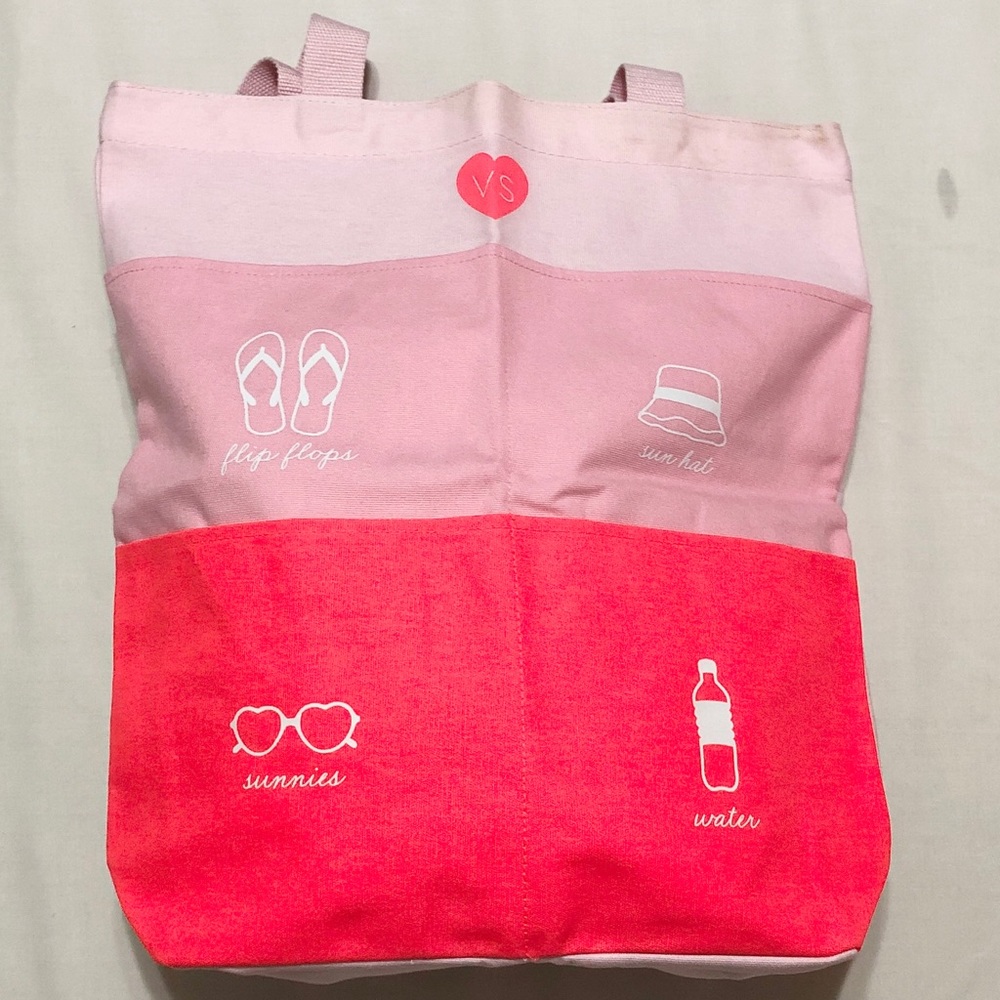 Victoria’s Secret Canvas Beach Tote w/Deep Pockets - Picture 3 of 8